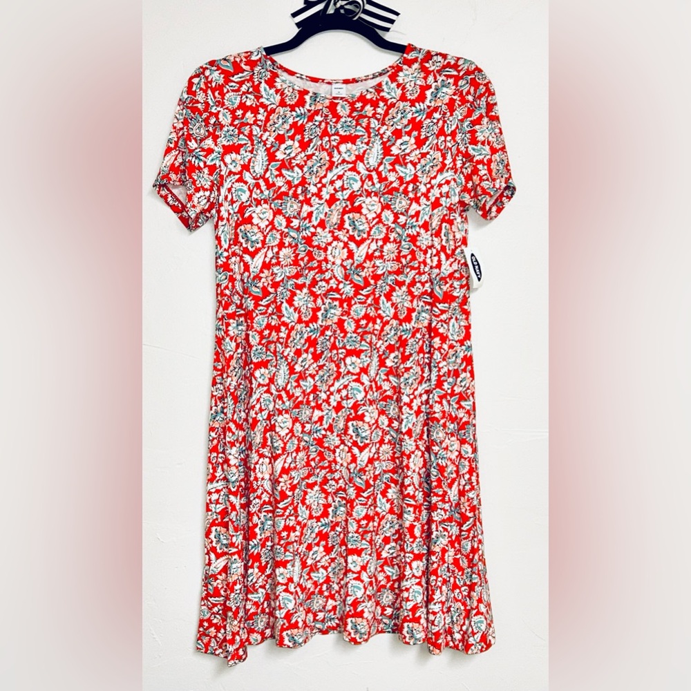 Old Navy Red Floral Top